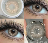 1 Pair Colored Contact Lenses for Eyes Brown Contacts Lenses Fashion Blue Lenses Yearly Gray Pupils Lens Beauty Makeup