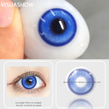 1 Pair Anime Cosplay Colored Contact Lenses, Yearly Disposable Soft Lens, Magic Pop Style for Party & Cute Eye Beauty