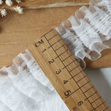 White Lace Lace Ribbons Accessories Lace Trim Handmade DIY Extended Clothes Pleated Sewing Decorative Fabric Skirt Hem Fabric