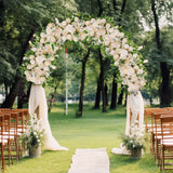 Ikeehome  100cm DIY Wedding Flower Wall Decoration Arrangement Supplies Silk Peonies Rose Artificial Floral Row Decor Wed Arch Backdrop