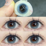 1 Pair Natural Contact Lenses for Eyes Myopia Prescription Fashion Eyes Round Soft Lens Student Color Cosmetics Fast Shipping