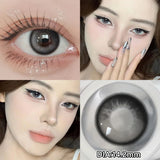1 Pair Myopia Color Contact Lenses for Eyes with Prescription Makeup Eye Color Lenses Beauty Pupils Fashion Blue Lenses