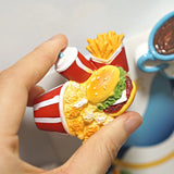 Food Magnets for Fridge Burger Chips Chicken Simulation Kitchen Magnetic Accessories Creative Photo Stickers Home Decorations