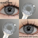 2pcs Natural Color Contact Lenses for Eyes Gray Lenses Colorcont Korean Lenses Yearly Beauty Brown Eye Contacts Lens