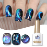 10ml Green Wormhole Cat Magnetic Gel Nail Polish 9D Glitter Soak Off UV LED Nail Art Varnish Manicure DIY At Home