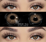 0~-6.00 Myopia Lenses 1 Pair Colored Contact Lenses with Degree Natural Eye Contact Prescription Lens Fashion Lenses