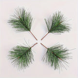 10Pcs 7cm Christmas Decoration Artificial Green Pine Xmas Tree Pendant Home Room Decor New Year 2025 Gift Wreath DIY Accessories