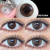 2PCS Nature Colored Contact  Lenses Brown Eyes Korea Makeup Beauty Pupil  Lens