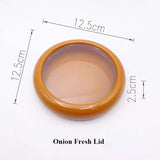 Lemon Tomato Avocado Preservation Seal Cover Fruit Vegetable Airtight Fresh Storage Box Transparent Reusable Kitchen Tools