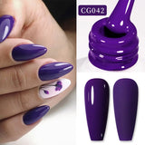 10ml Red Series Gel Nail Polish Winter Dark Red Glitter Nail Art Varnish Semi Permanent Soak Off UV LED Gel