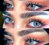 Contact Lenses 2Pcs Blue Green Contact Lenses Color Permanent Makeup Machine Changing Pupil and Eyes Color Fashion Lenses
