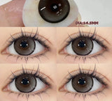 1Pair nature Contact Lenses Soft Lenses Brown Eye Diameter 14.5mm 14.2mm 14.0mm Beautiful pupils Black Lens Myopia Degree