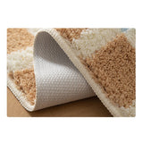 Tufting Blue Stripe Bathroom Mat Bathmat Long Living Room Carpet Bedside Rug Soft Bedroom Floor Tidy Pad Aesthetic Home Decor