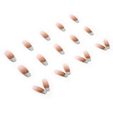 24pcs/Box Artificial Detachable Coffin False Nails Wearable French Fake Nails Super Long Ballerina Press on Nail Art Tips