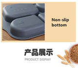 Plastic Student Dinner Plate Thickened Canteen Compartment Food Tray Anti-fall Multigrid Rice Pan Home Rectangle Kitchen Tools