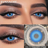 2PCS New Cosplay Colored Contact Lenses Halloween Contact Lenses Role Playing Beauty Makeup Products Enlarge Eyes Lens