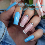 Sky Blue Nail Gel Polish Soak Off UV LED Semi Permanent Varnish Manicure Tools For Salon Nail Art DIY Popular Color