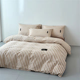 New Simple Wind 100% Cotton Stripe Single Product Quilt Cover High-quality Skin-friendly Duvet Cover Without Pillowcase