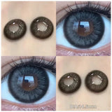 1 Pair(2pcs) Myopia Contact Lenses for Eyes Pupils Prescription Lenses With Diopters Fashion Blue Green Eye Color Lenses