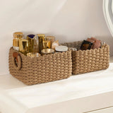 Bohemian Style Storage Basket Cosmetics Storage Basket Storage Basket with Handle Desktop Miscellaneous Storages Baskets