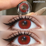 Natural Style Big Diameter Colored Contacts 2pcs Multi-Tone Half Yearly Lenses for Daily Outfit Premium Look