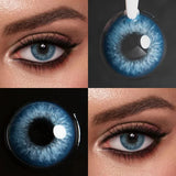Brown Colored Contact Lenses With Prescription 14.5mm 6 Months Disposable Blue Soft Lens for Eye Makeup
