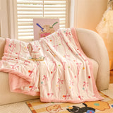 New double-sided blanket class A thickened milk wool lamb wool sofa blanket office nap blanket