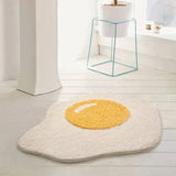 Cashmere Imitation Wool Poached Egg Rug for Bedroom Anti-slip Floor Mat Ins Nordic Doormat Soft Comfortable Door Home  Carpet