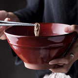 Underglaze Color Household Rice Bowl Ceramic Japanese Tableware Rice Bowl