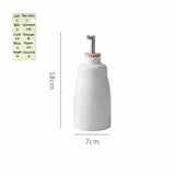 Ceramic Oil Bottle Pot Soy Sauce Vinegar Leakproof Bottle Condiment Jar Creative Metal spout spice bottle‌ condiment dispenser