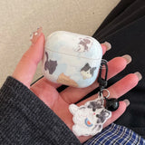 Cartoon Lovely Black White Cat Smooth Silicone Protection Case for AirPods Pro 2 for AirPods 1 2 3 4 Headset Cover Cute Pendant