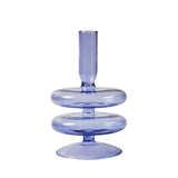 Lilac Glass Candlesticks Candle Holders Wedding Table Centerpieces Nordic Home Decoration Christmas Gift Glass Candle Holder