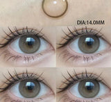 Contact Lenses Myopia Prescription Lenses With Diopters Grey Colored Contacts Lens for Eyes Cosmetics Beauty Pupil