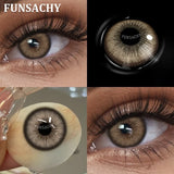 2pcs Brown Contact Lenses for Eyes Beautiful Pupils Yearly Cosmetic Blue Gray Colored Lens Brown Natural Lens Fast Ship