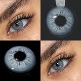 Eye Eyes Color Contacts Colored Contact Lenses Lens Small Pupil Daily Beauty Black Blue Brown 2Pcs 6 Months Half Year