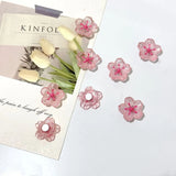 7pcs Pink Cherry Blossom Magnets, Cute Decorative Fridge Magnets for Office Whiteboard, Lockers, Dishwashers Kitchen Home Decor