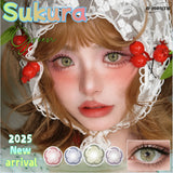 Eye Eyes Color Contacts Colored Contact Lenses Lens Small Pupil Beauty Cosmetics Fashion 14.2mm 2Pcs 6 Months Half Year