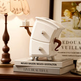 Whimsical Cartoon - Style Storage Box with 2 Drawers & Side Tray Organizer for Bedroom Desk Small Items Like Jewelry Cosmetics