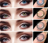 MIKI Series1 Pair Colored Contact Lenses Natural Look Blue Eye Lenses Gray Contact Lenses Brown Fast Delivery Green Eye