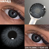 1 Pair Colored Contact Lenses Yearly Use Natural Look Brown Eye Lenses Gray Contact Blue Lenses Green Eye Lenses