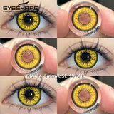 Halloween White Colored Contact Lenses Cosplay Crazy Red Contact Lenses Black Anime Eye Lenses White Beauty Makeup Lens