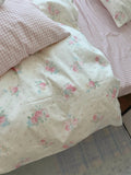 Pure Cotton Fledding Set Four-Piece Queen Size Bed eet Cover Duvet Cover Bedding Protector Single Dormi Bed Linens