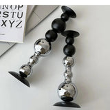 Sphericity Metal Candle Holder Ornaments Simplicity Cylinder Candlestick Desk Decoration Wax Melt Home Aroma Container
