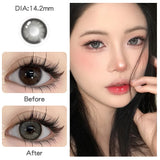 Natural Purple Contact Lenses for Eyes Myopia Beauty Eye Lenses Fashion Color Pupils 2pcs/pair Blue Lens Brown Lenses