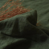 Pure Linen Bedding Set, Washed Bed Linens, Organic Flax Duvet Cover Pillowcases Fitted Sheet, Quilt Cover With Zipper Closure