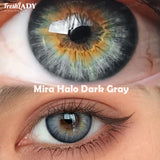 1 Pair Colored Contact Lenses Natural Pupils Eyes Contact lenses Gray Soft Contacts 14.50mm