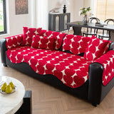 Irregular Sofa Cover, Jacquard Chenille Leopard Print Couch Slipcovers, Non Slip Armchair Towel, Sofa Cushion 3 Seats