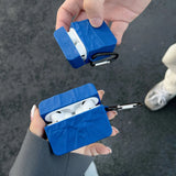 Korea Klein Blue Silicone Block for AirPods Pro 2 Case for AirPods 2 3 Bluetooth Earphone Accessories With Keychain Lovely Funda