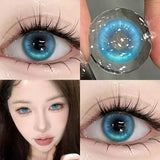 New Colorld Contact Lenses for Eyes Fashion Natural Brown Soft Lenses Blue Eyes Beautiful Pupils Yearly Use