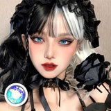 Eye Eyes Color Contacts Colored Contact Lenses Lens Small Pupil Cosplay Anime Soft 2Pcs 6 Months Half Year Use